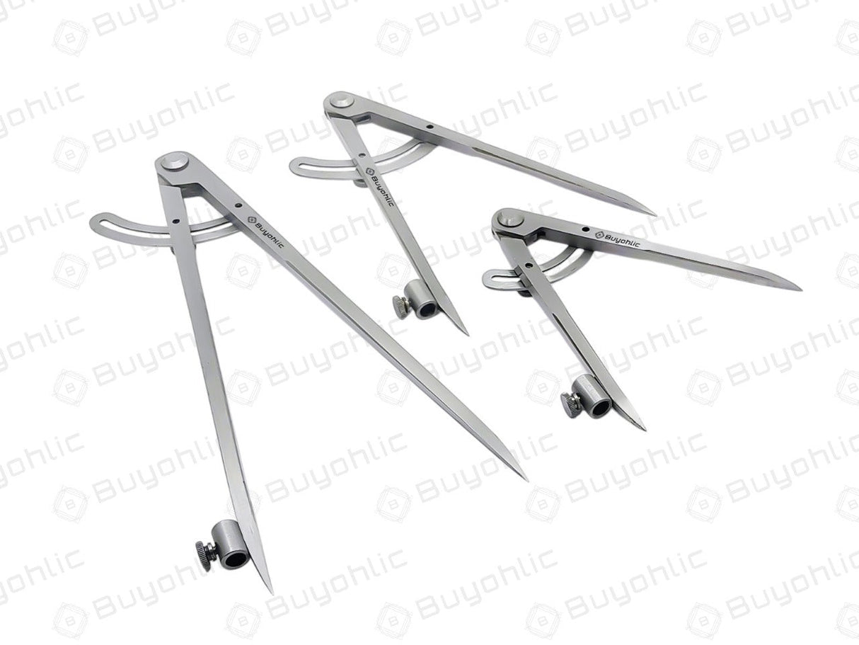 Three metal wing dividers