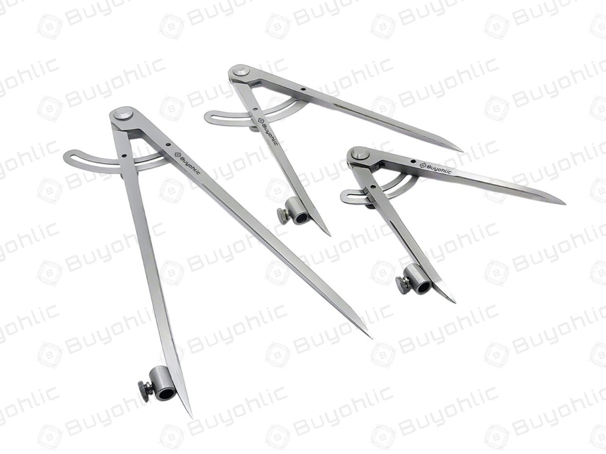 Three metal wing dividers
