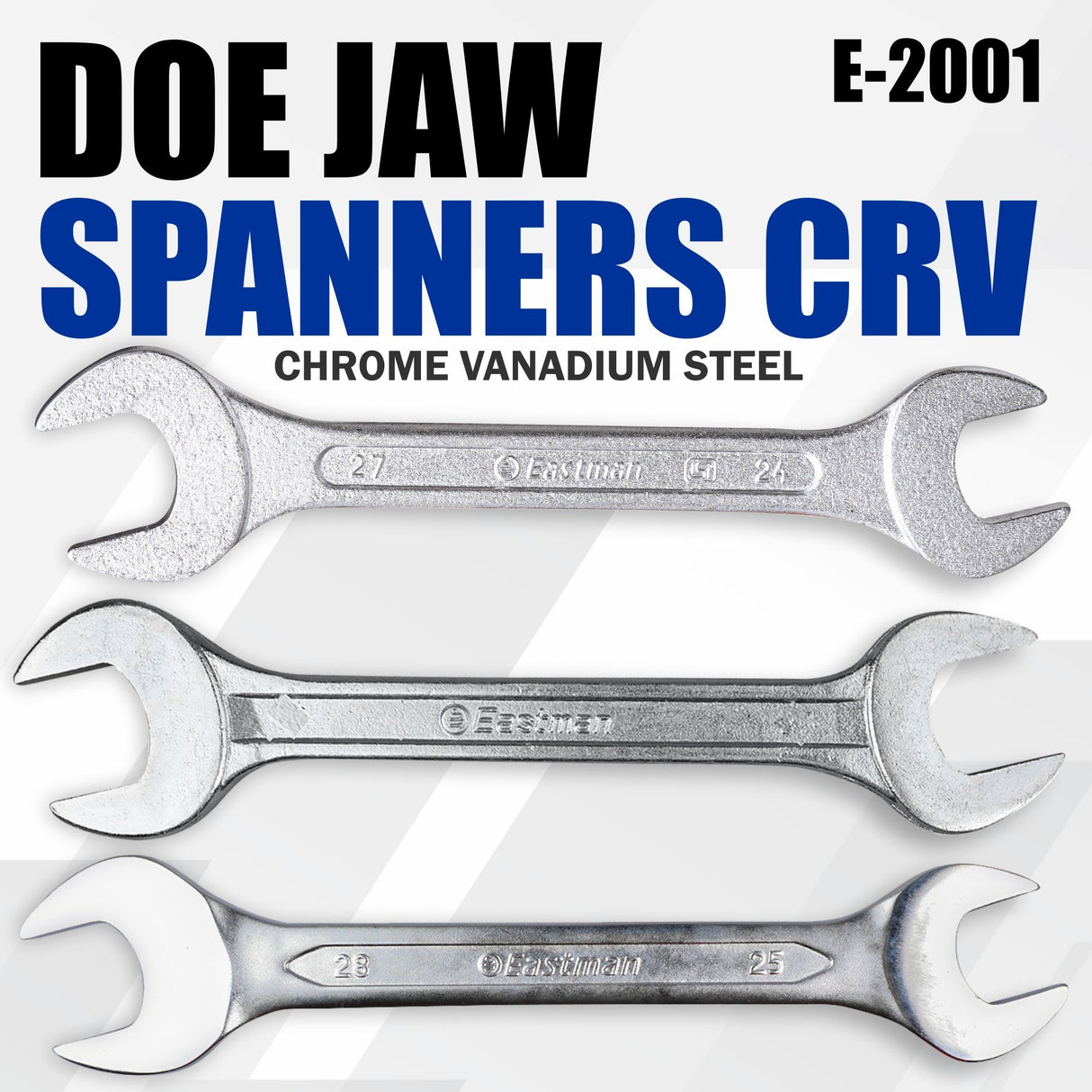 Set of spanners with 'DOE JAW'