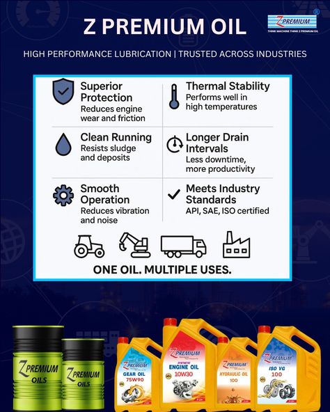 Z Premium Oil packaging