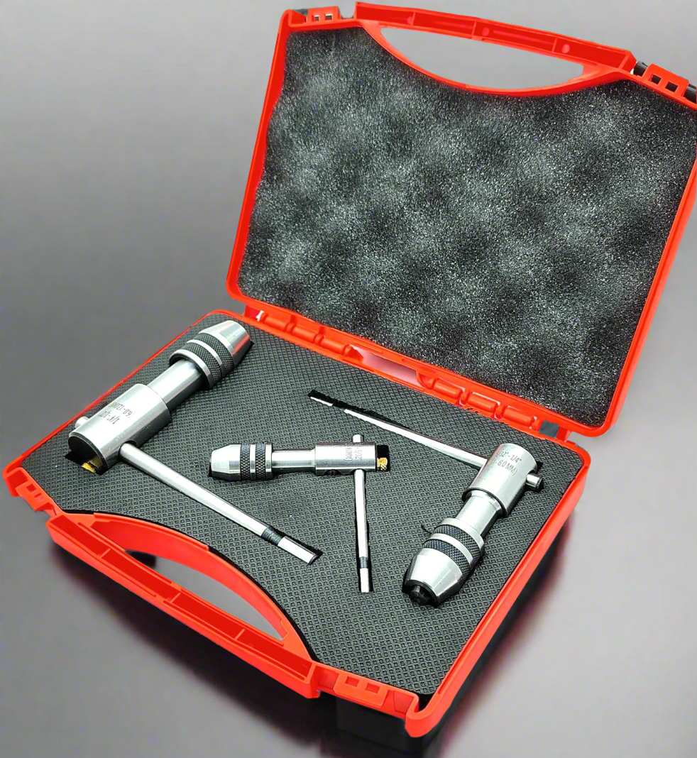 Ratchet tap wrench tool set