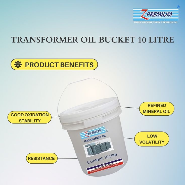Transformer oil bucket with Z Premium logo