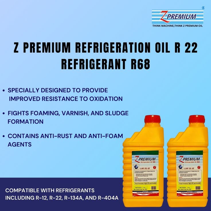 Z Premium refrigeration oil bottles