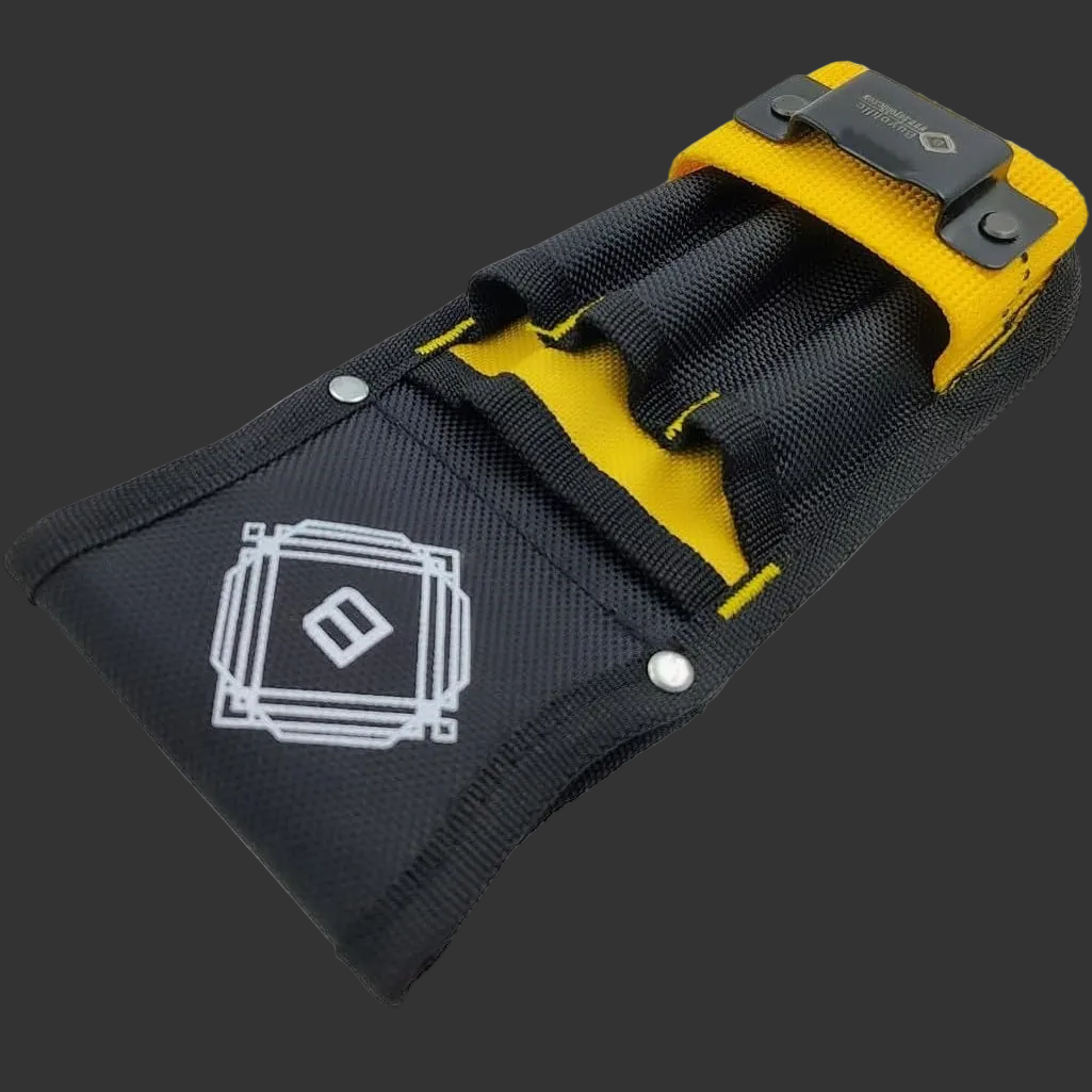 Small Tool Pouch / Bag Utility Tool Organizer with Tape Measure Holder, Electrician Tool Pouch for Belt