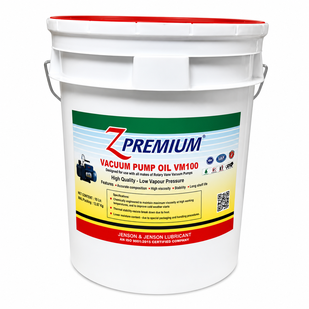 Z Premium VM100 vacuum pump oil bucket
