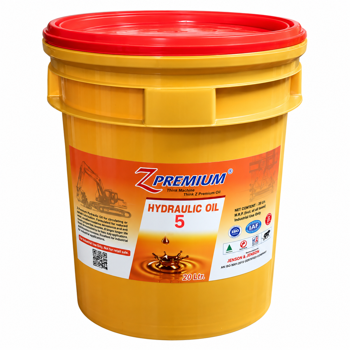 Z Premium Hydraulic Oil 5 Bucket