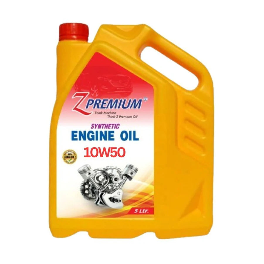Yellow Z Premium synthetic engine oil container