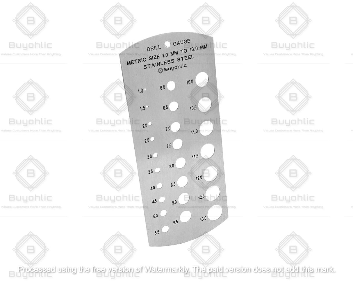 Metal drill gauge