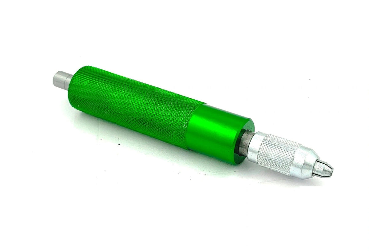 Green anodized pin vise hand drill chuck tool