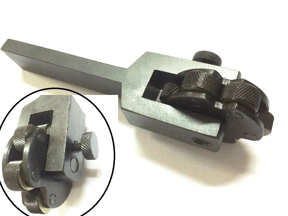Metal industrial knurling tool holder