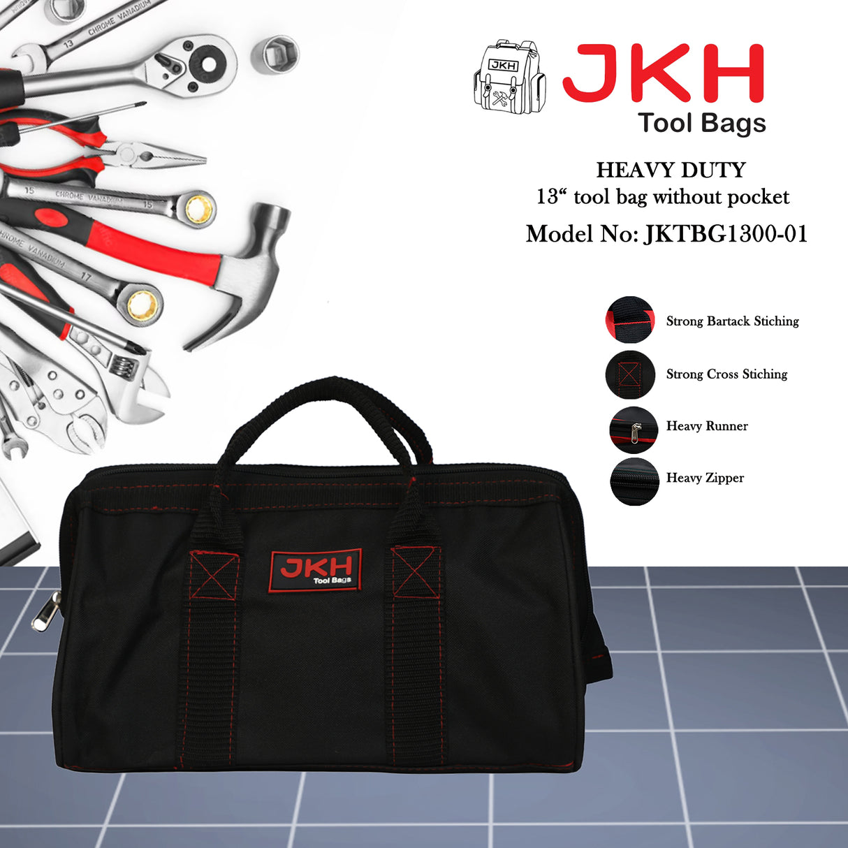 13" Tool Bag without pocket
