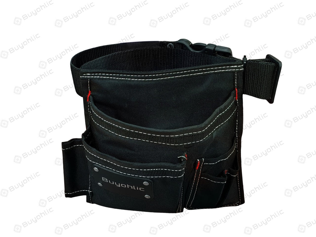 Black nylon tool pouch belt