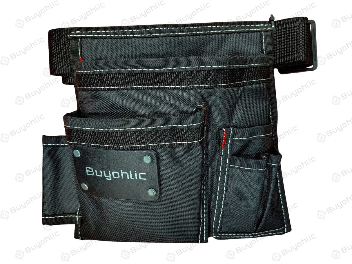 Black canvas tool pouch bag