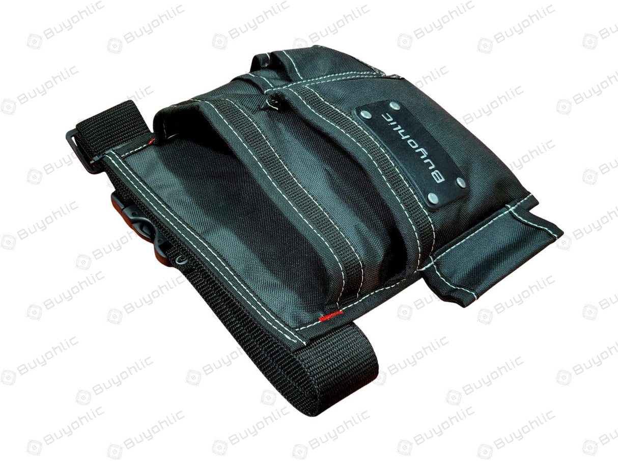 Black canvas tool belt pouch