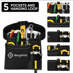 Tool belt pocket features