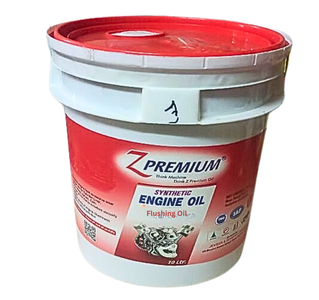 Z Premium synthetic engine oil bucket with red lid