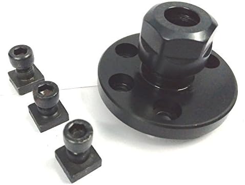 Collet chuck with mounting bolts