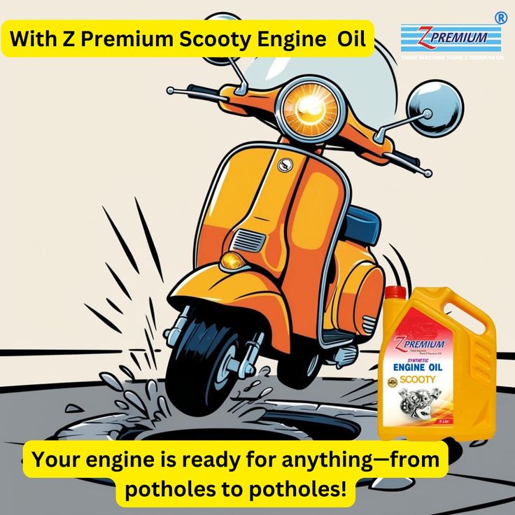 Z Premium Scooty Engine Oil container