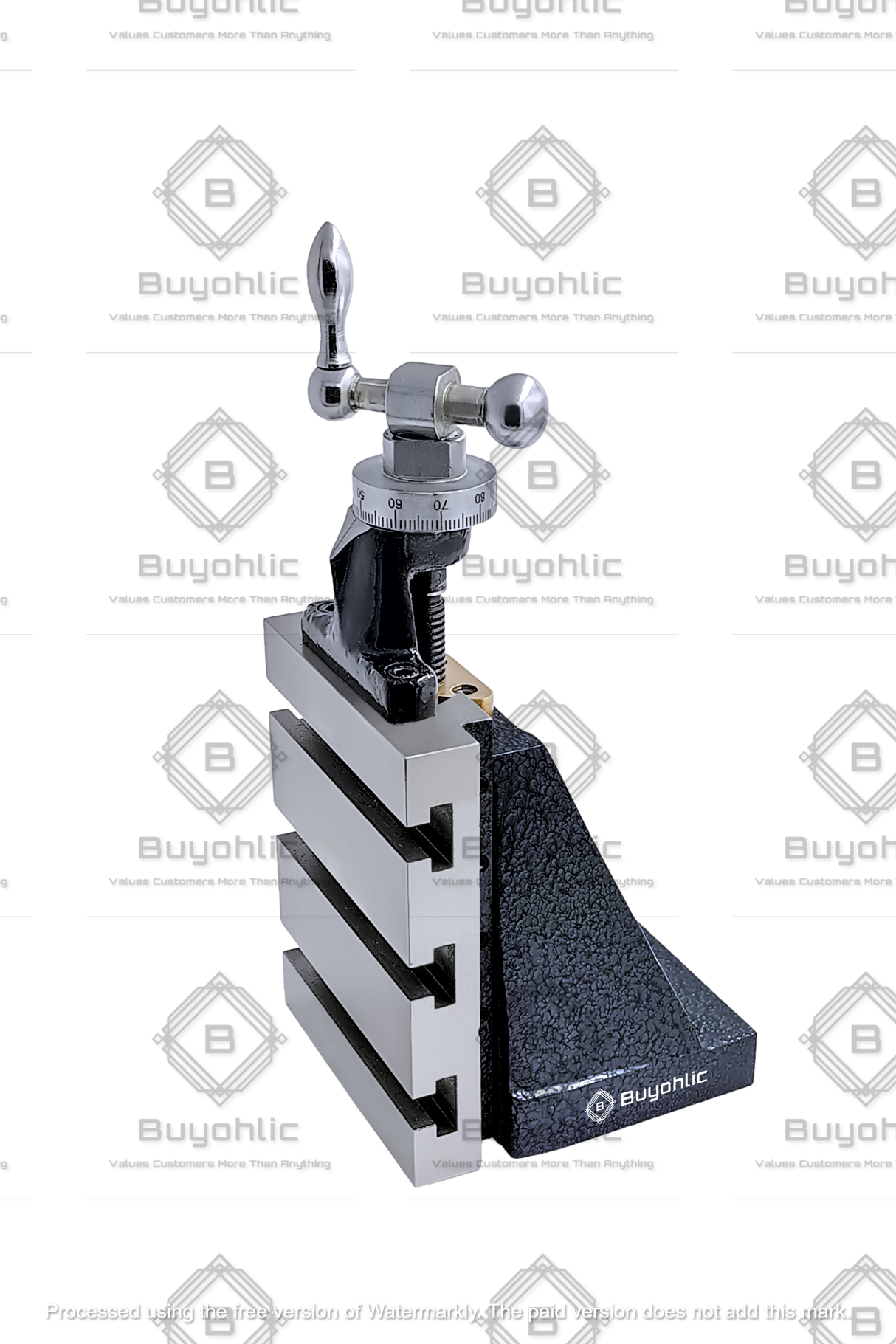 Adjustable angle milling machine support