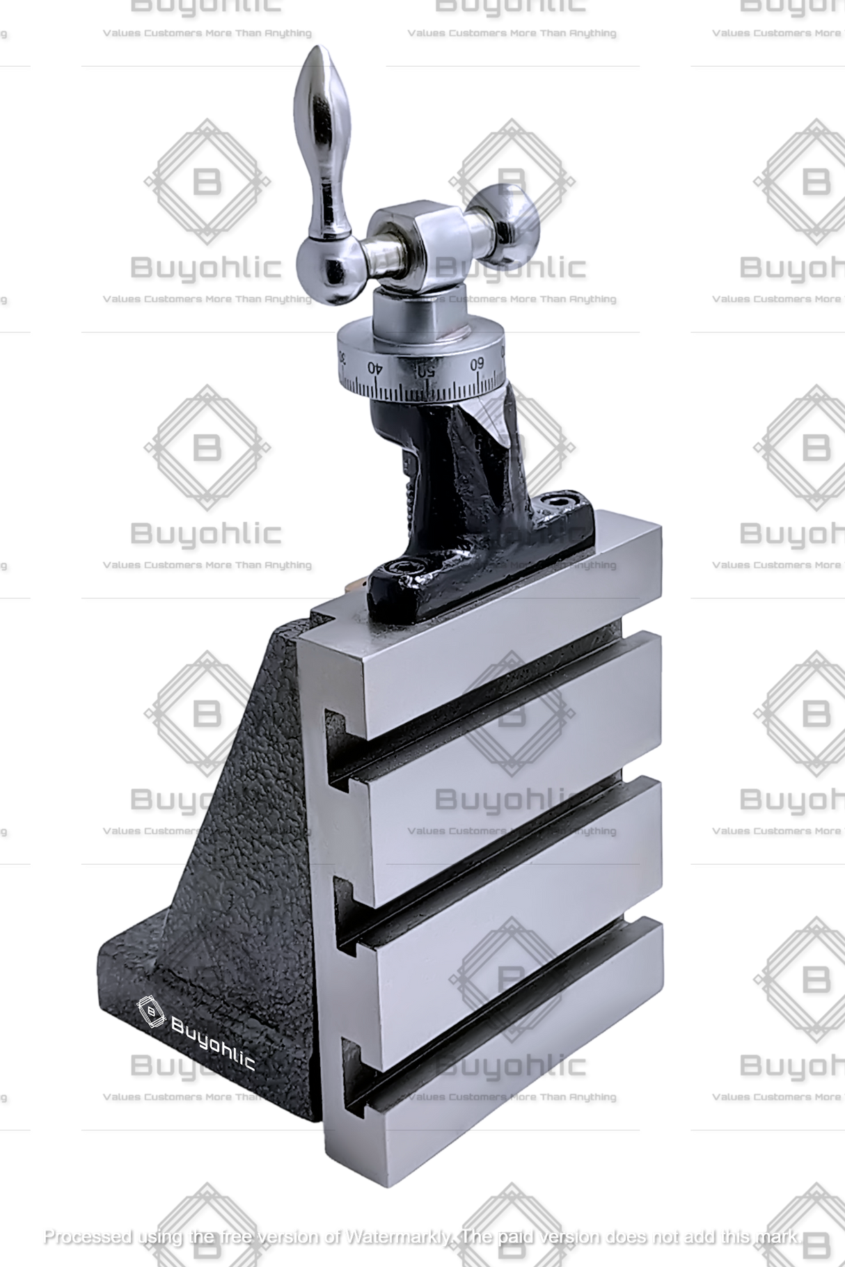 Adjustable angle milling machine support