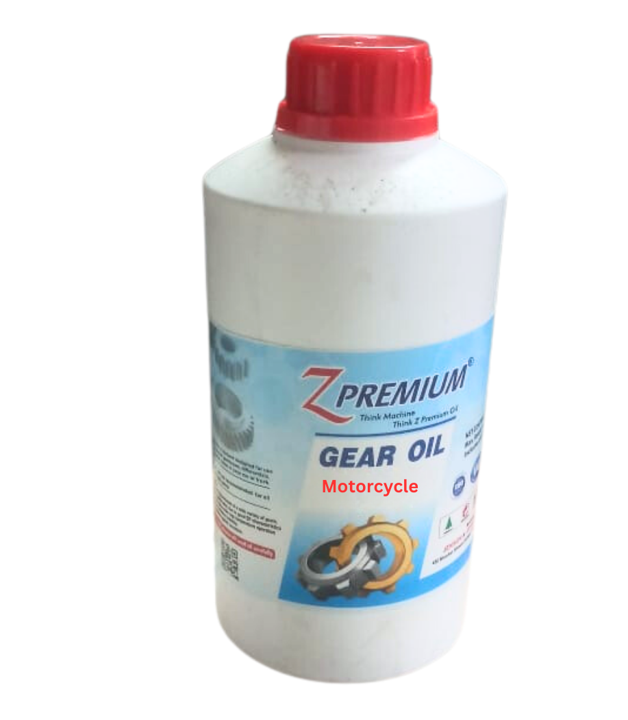 Bottle of Z Premium motorcycle gear oil