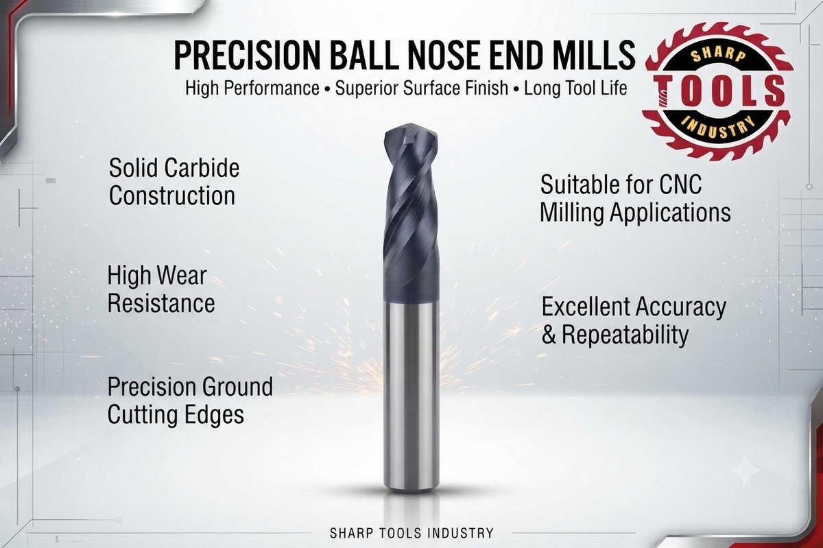 60 HRC ball nose end mill