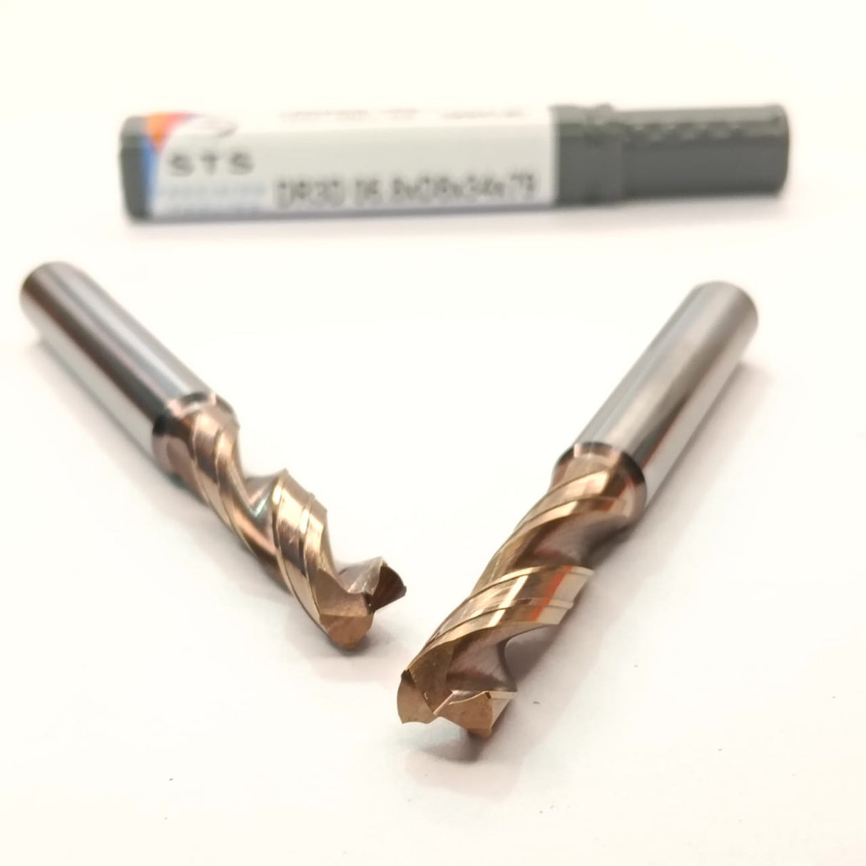 Two metal drill bits