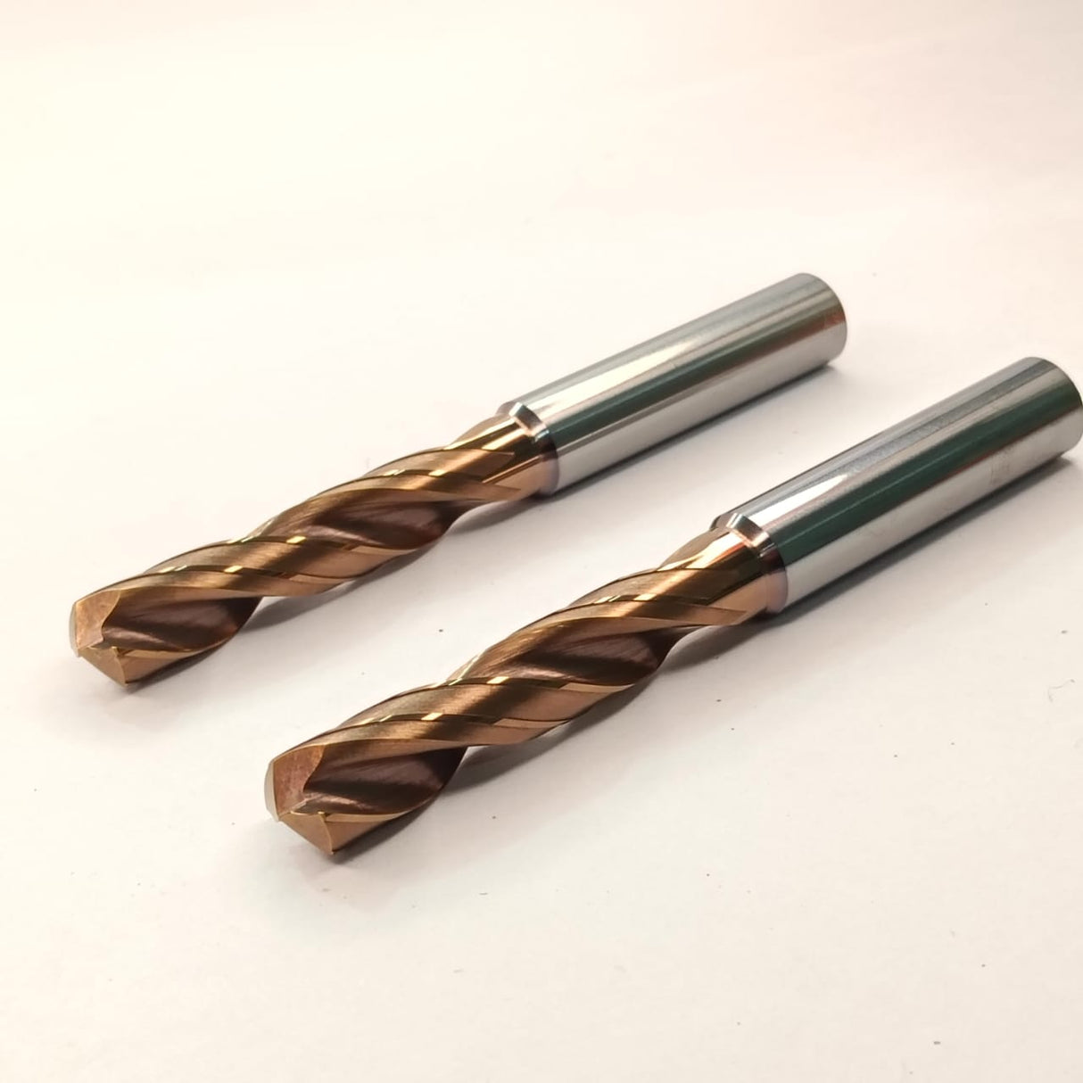 Two metal drill bits