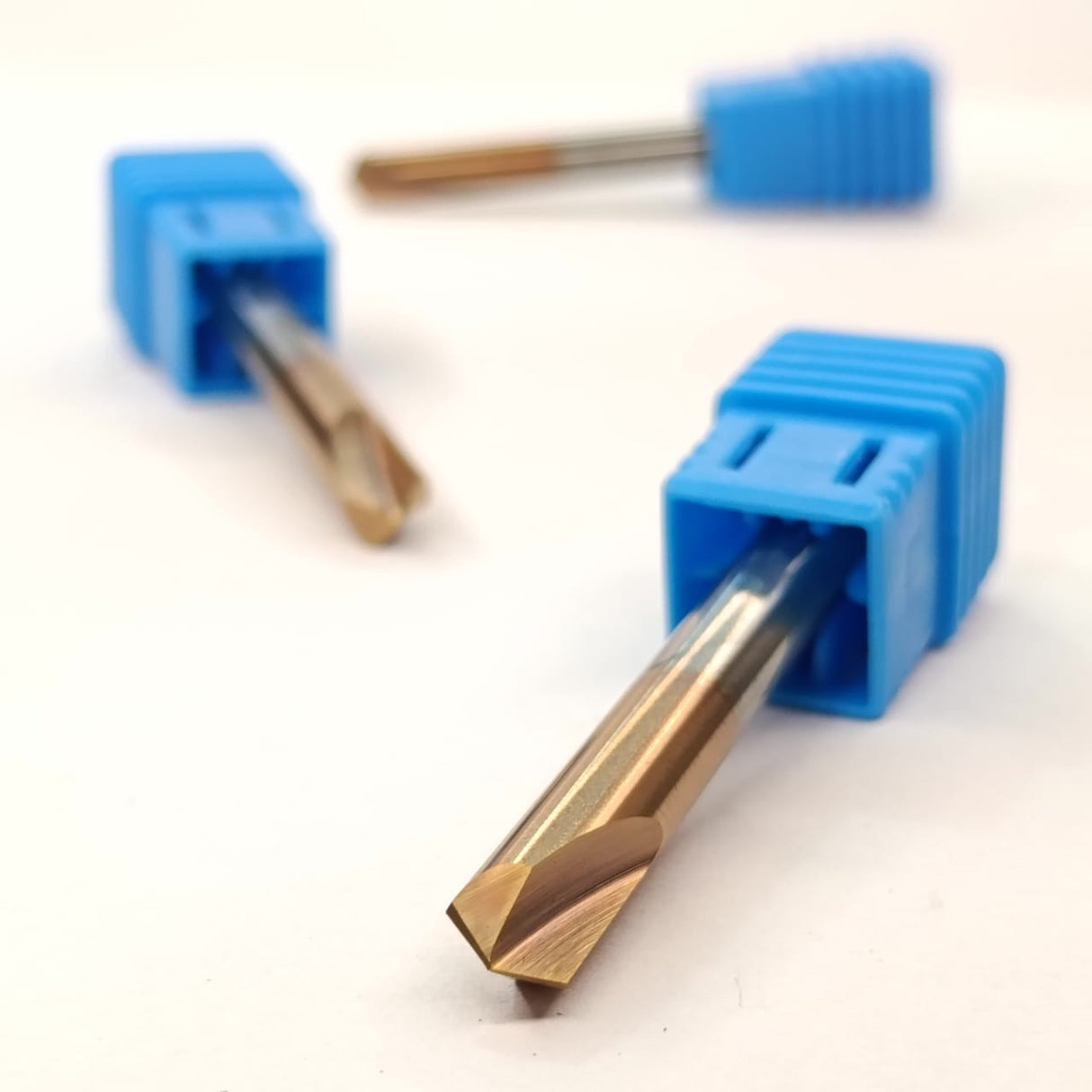 Two metal drill bits