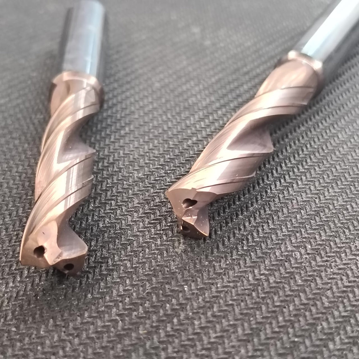 Two metal drill bits