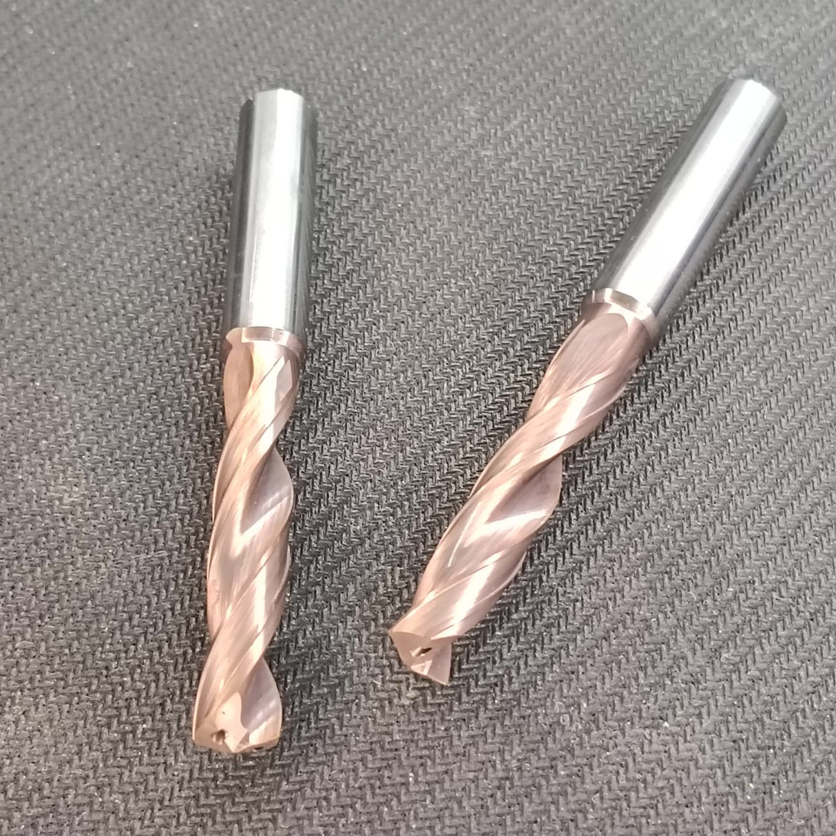 Two metal drill bits