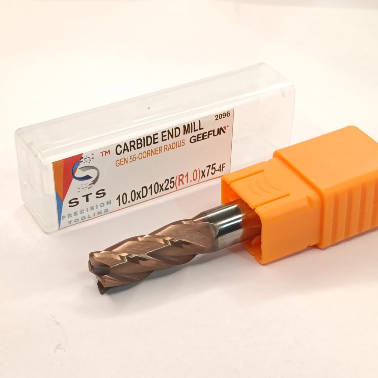 Carbide end mill with orange handle