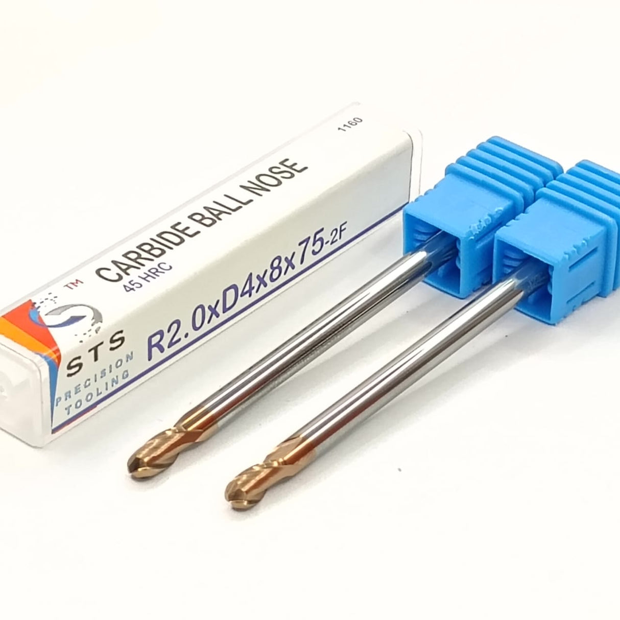 Two carbide ball nose tools