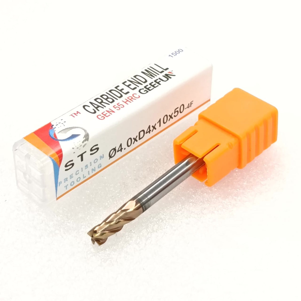 Carbide end mill with orange handle