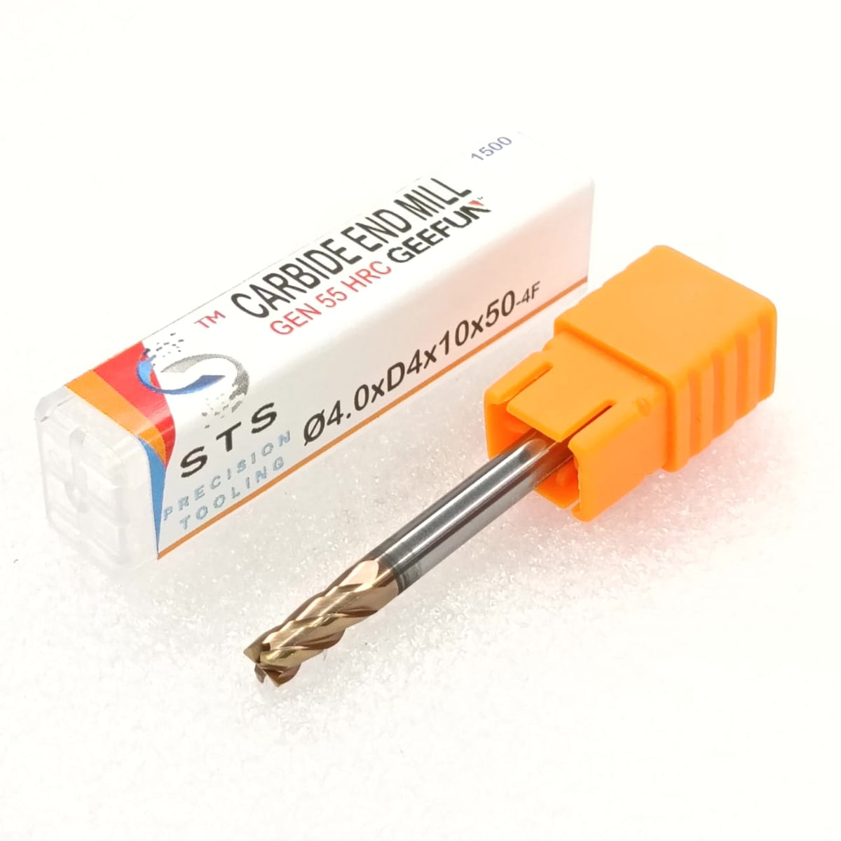 Carbide end mill with orange handle