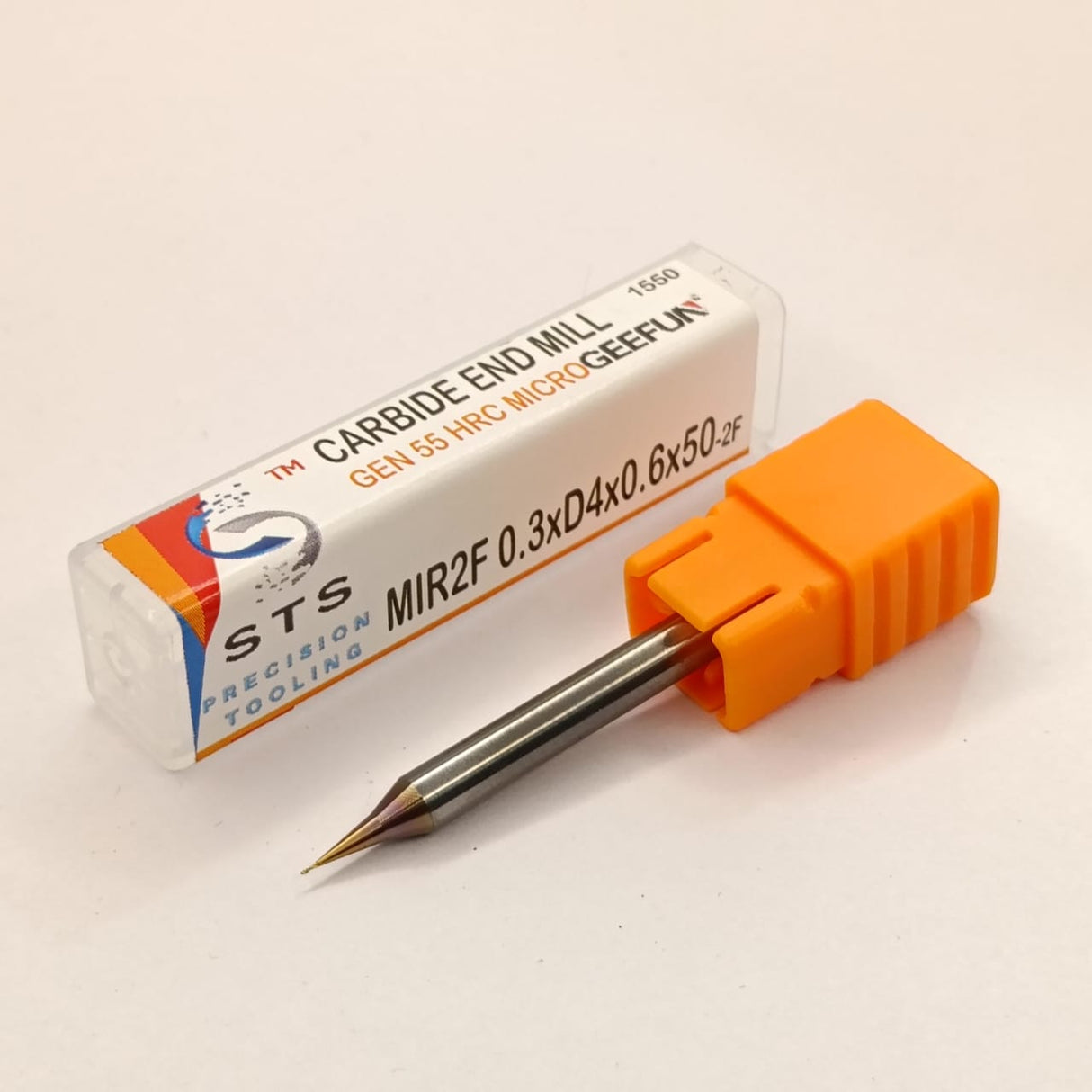 Carbide end mill with orange handle