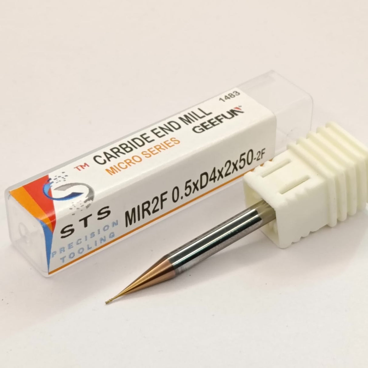 Carbide end mill with packaging