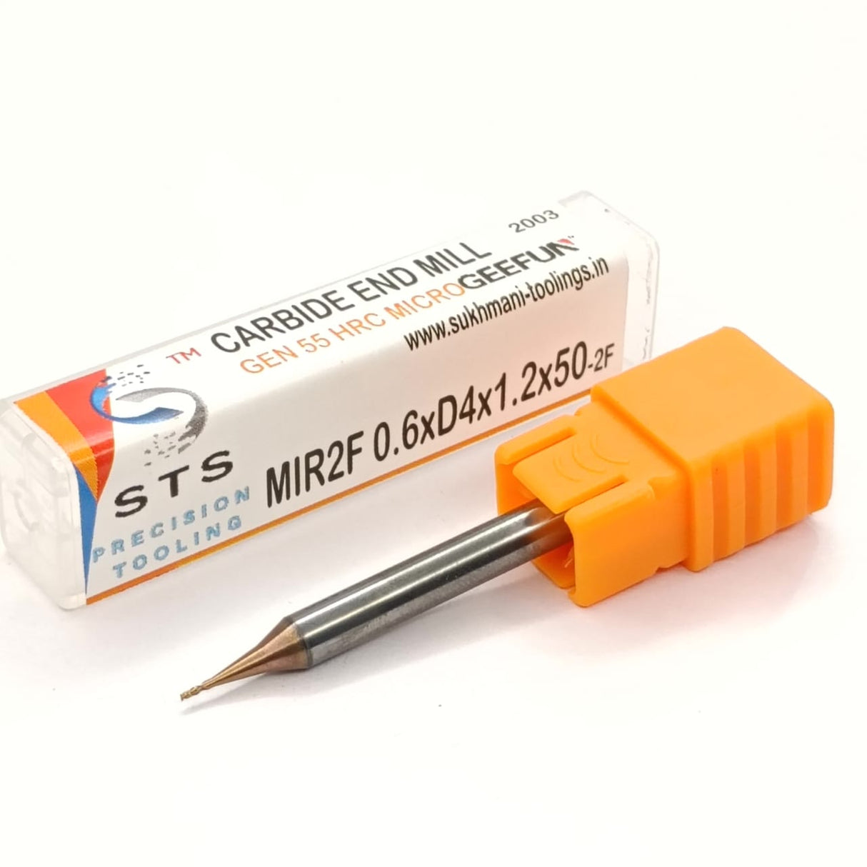 Carbide end mill with packaging