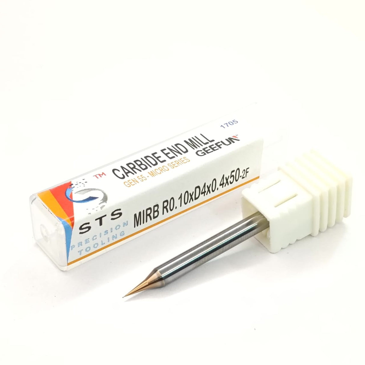 Carbide end mill with packaging