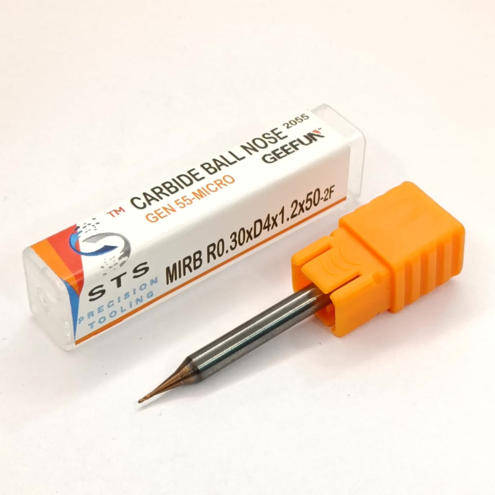 Carbide ball nose tool with orange handle