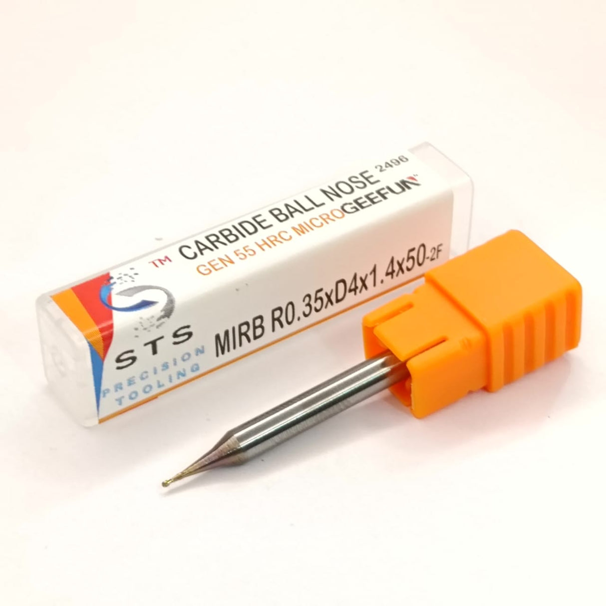 Carbide ball nose tool with orange handle
