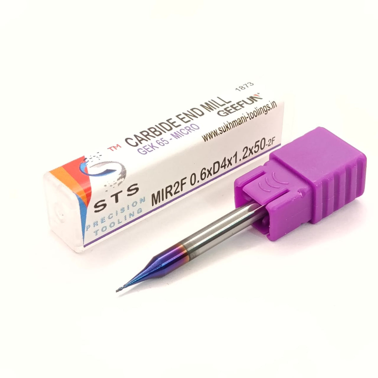 Purple carbide end mill