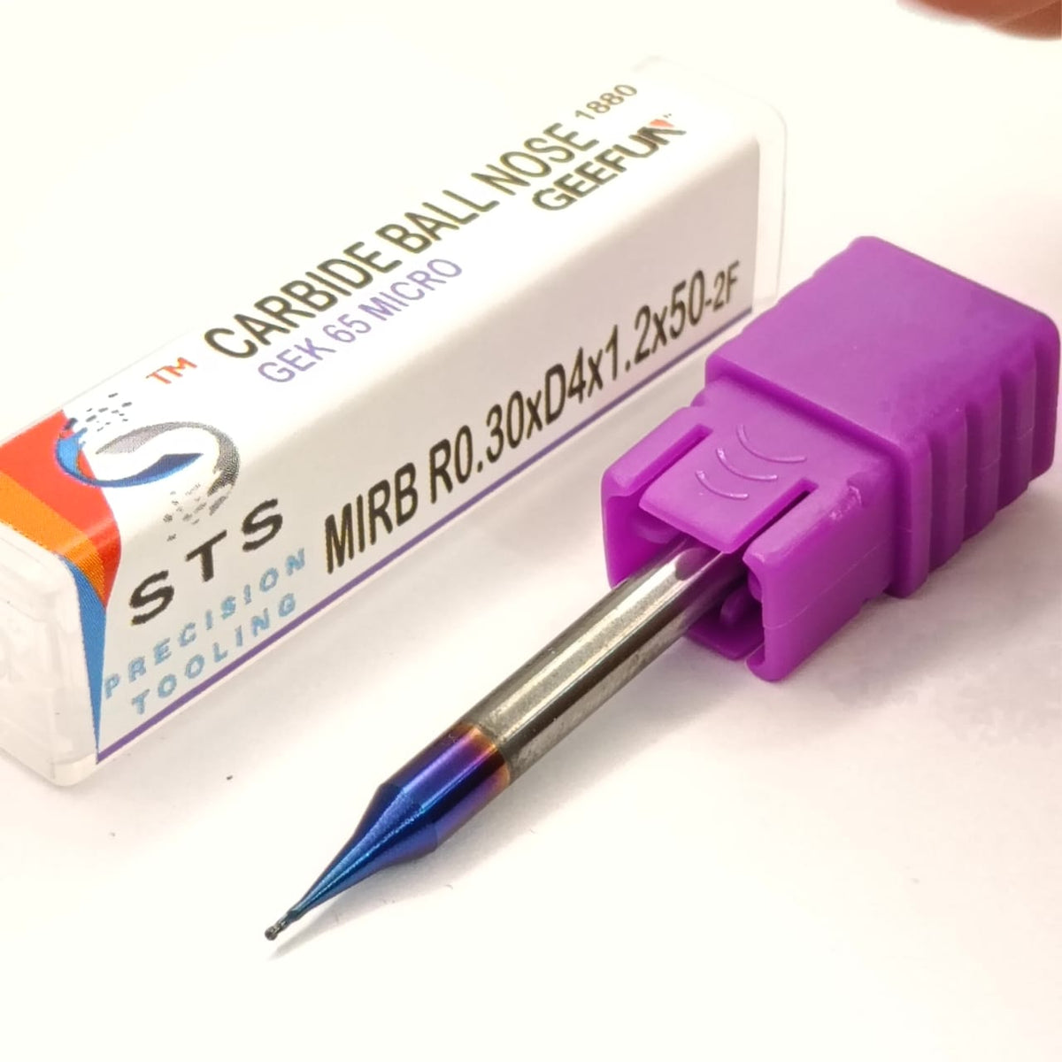 Purple carbide ball nose tool
