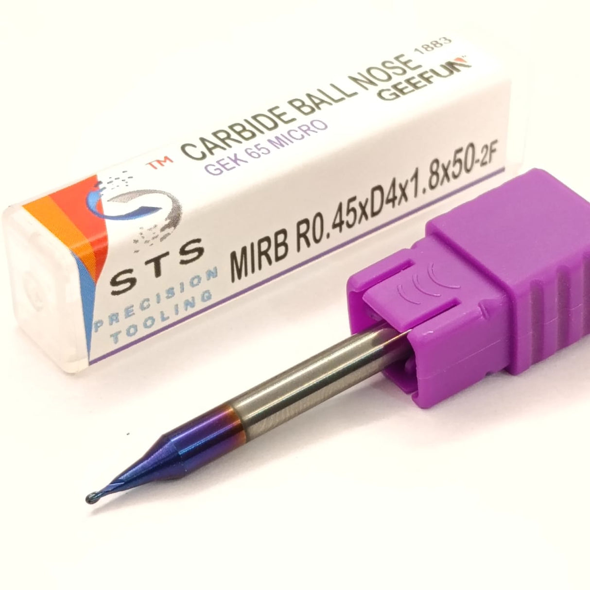Purple carbide ball nose tool