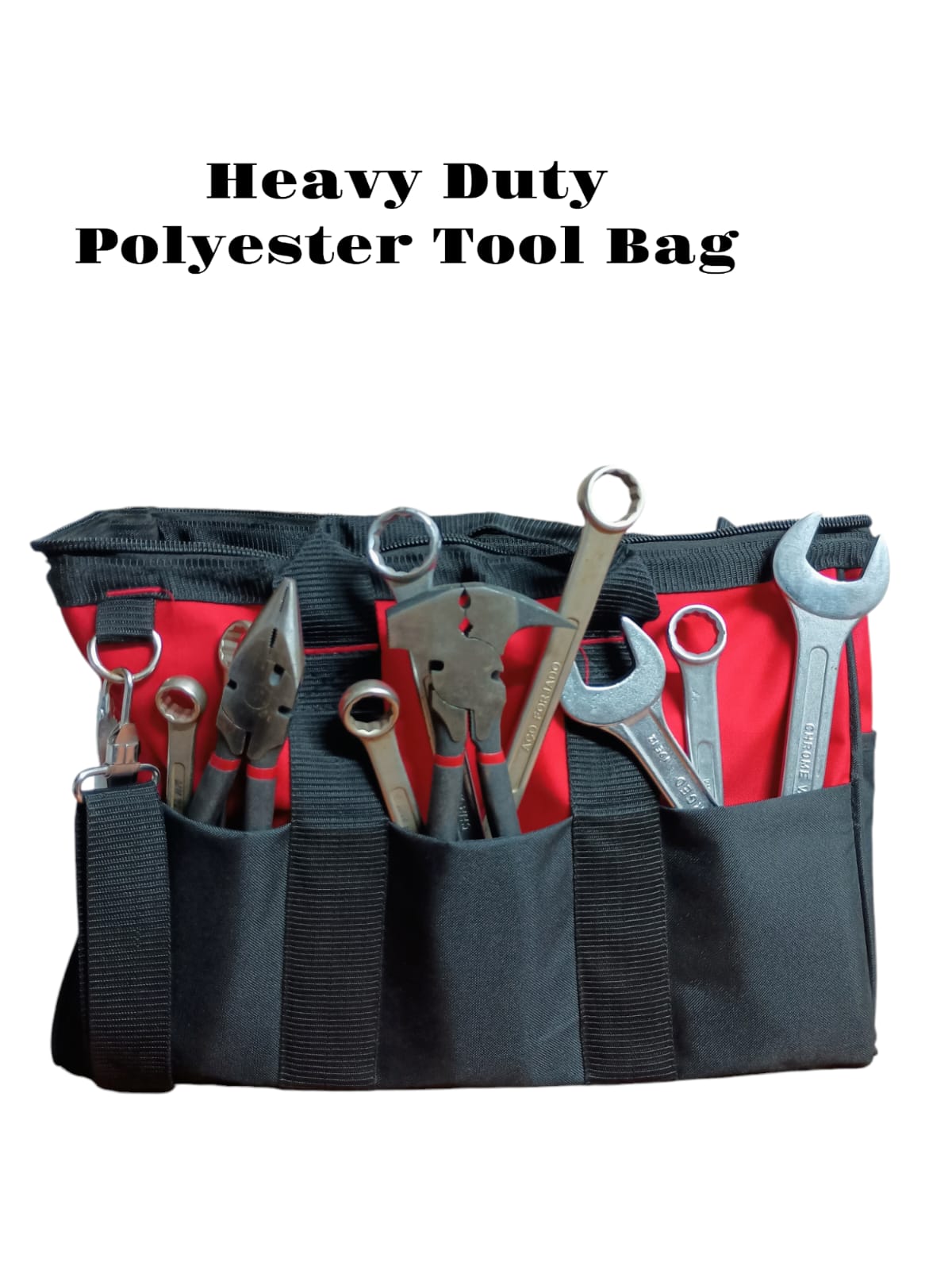 Heavy-duty polyester tool bag