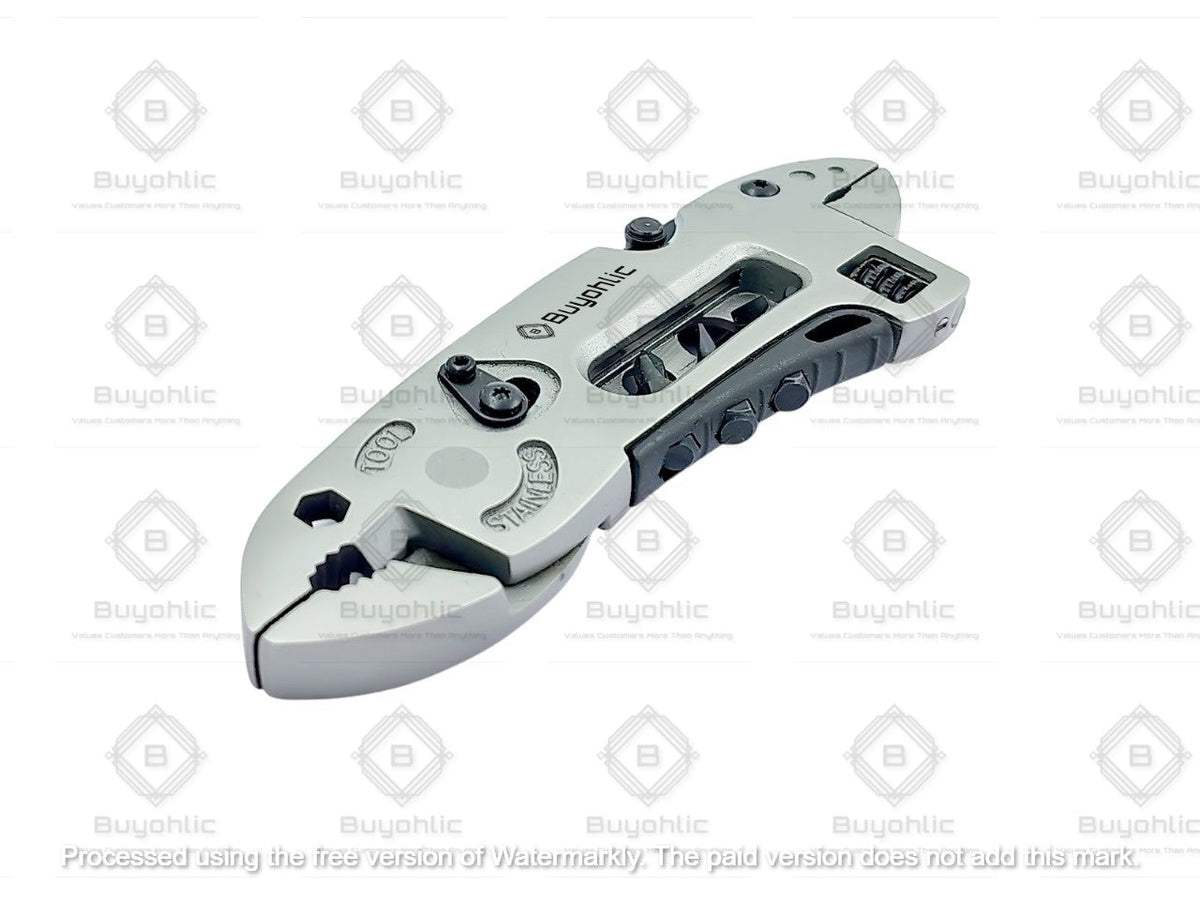 Buyohlic pocket adjustable wrench multitool