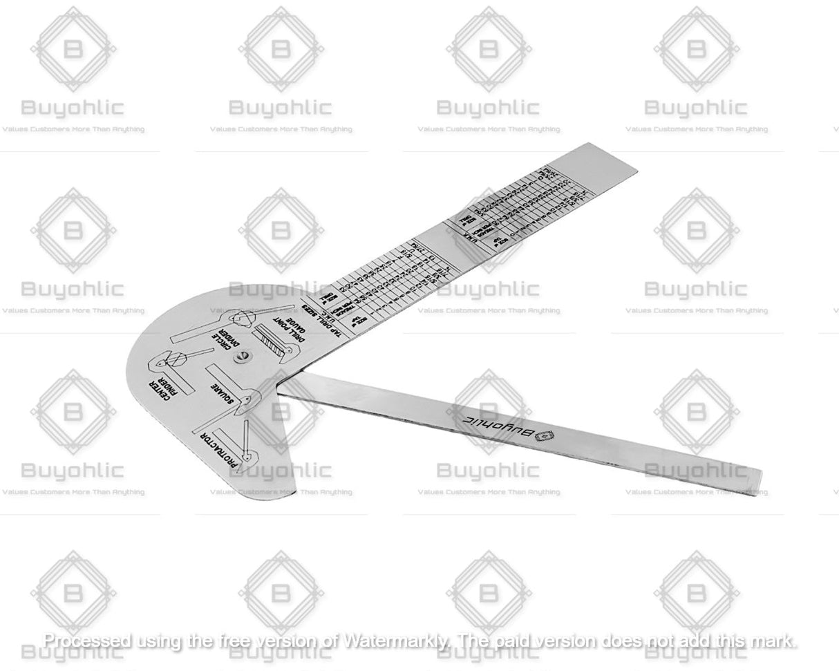 Stainless steel protractor