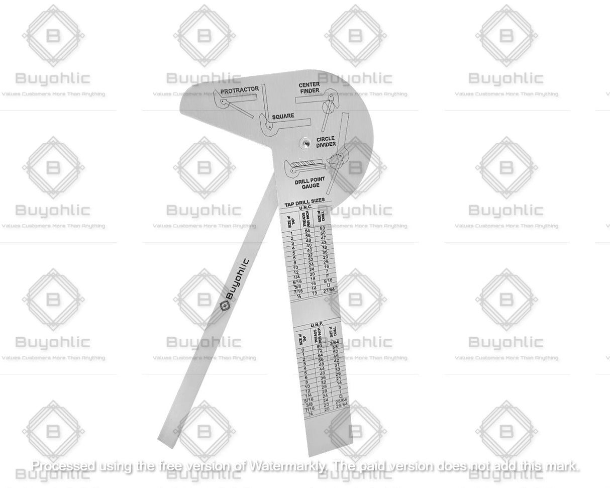 Stainless steel protractor