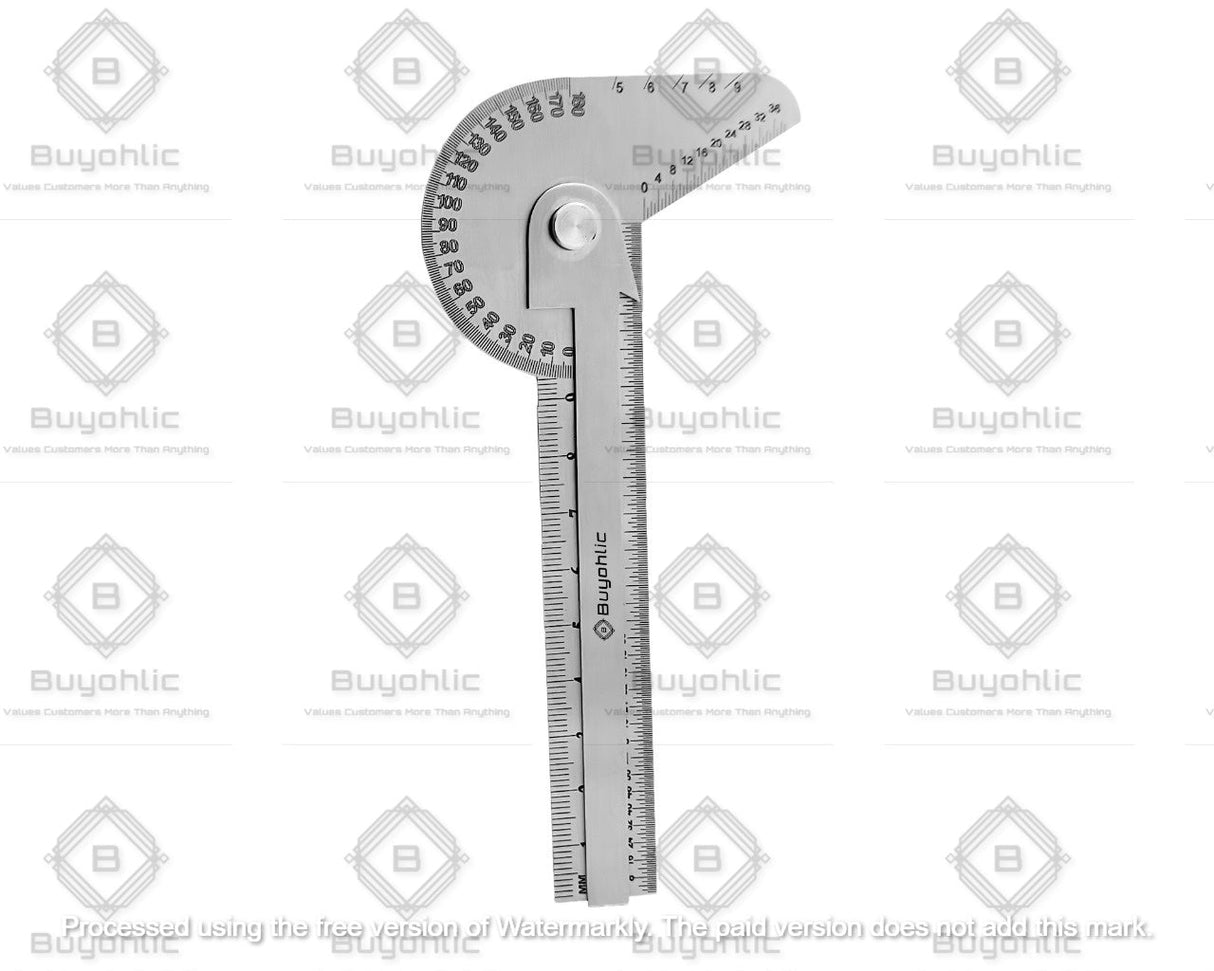 Stainless steel protractor