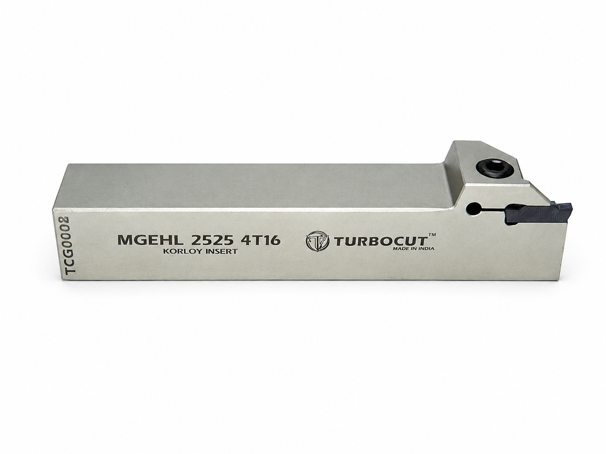 Turbocut MGEHL 2525 4T16 external grooving tool holder